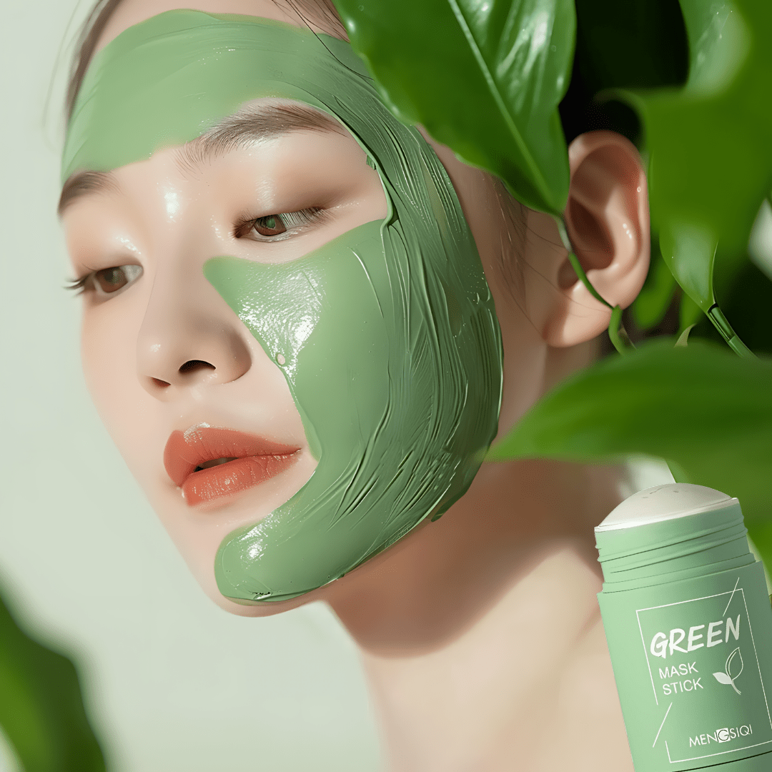 Grüner Tee Maske Lehm Stick Gesichtsmaske Hautpflege Poreless Deep